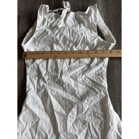 Princess Polly Swoon White Open Back Cotton Mini Dress Size 0 NWT $65 - Picture 8 of 11